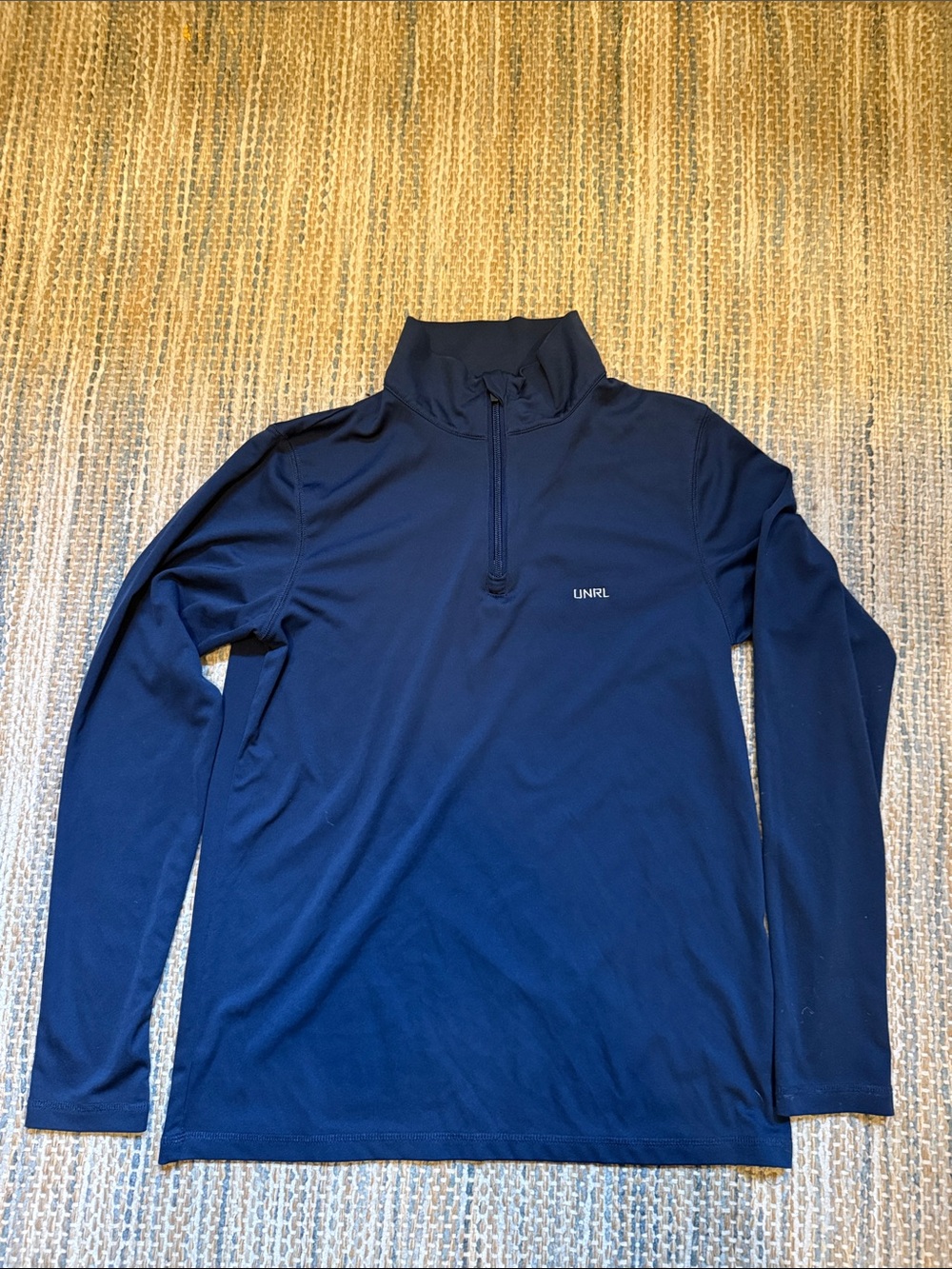UNRL Navy Quarter-Zip Pullover Women’s Mediium